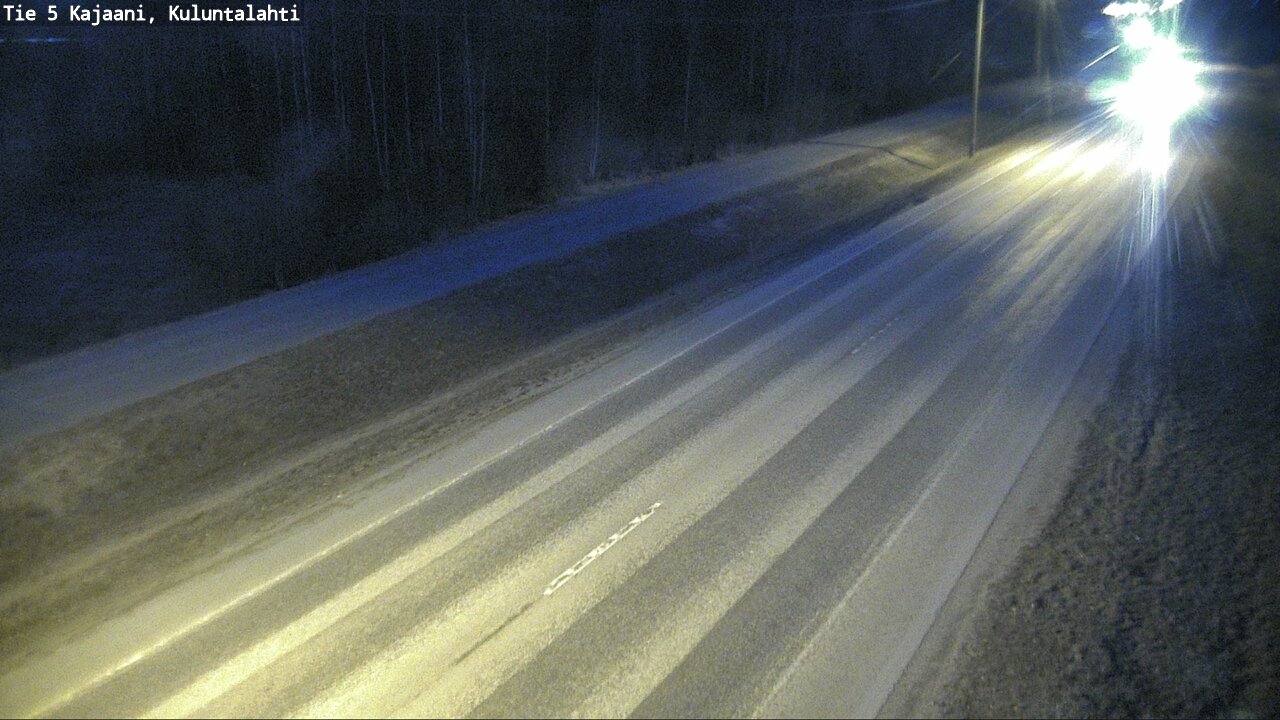 Weather Camera Image Väg 5 Kajaani, Kuluntalahti, Kajaani, Kainuu