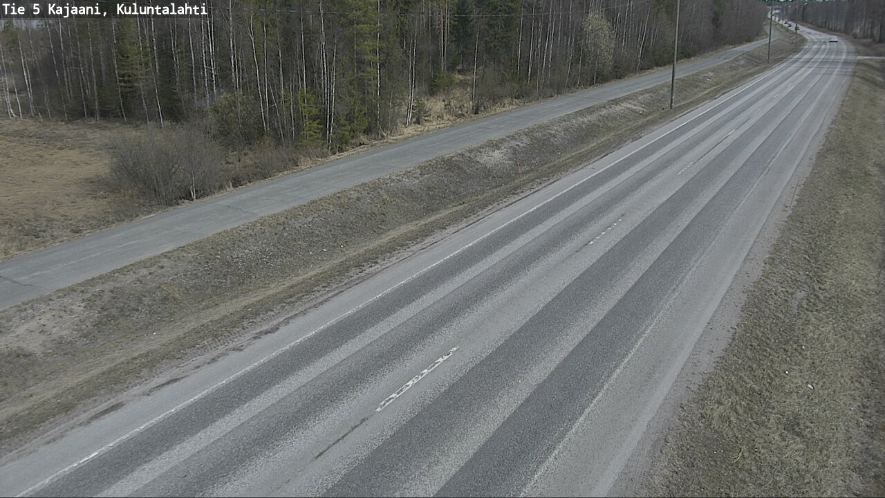 Weather Camera Image Väg 5 Kajaani, Kuluntalahti, Kajaani, Kainuu