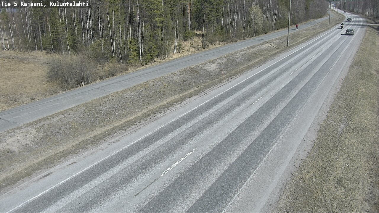 Weather Camera Image Väg 5 Kajaani, Kuluntalahti, Kajaani, Kainuu