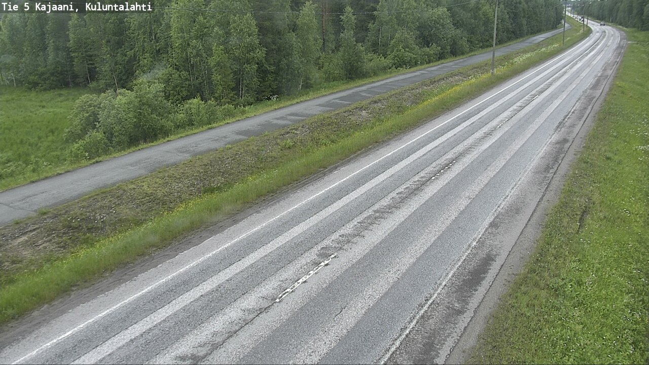 Weather Camera Image Väg 5 Kajaani, Kuluntalahti, Kajaani, Kainuu