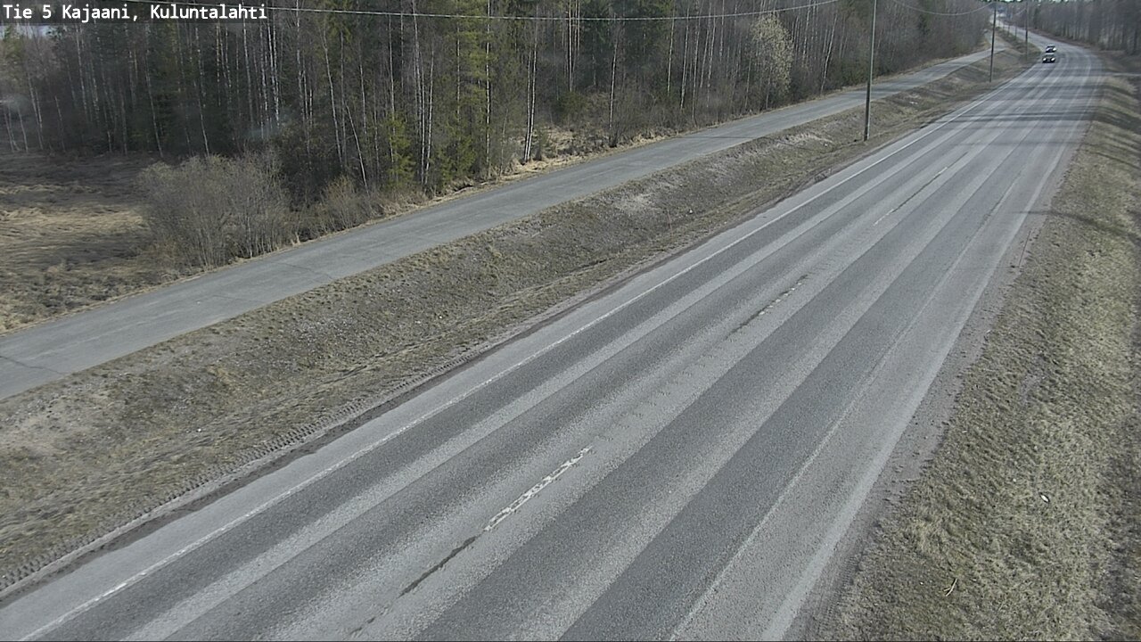 Weather Camera Image Väg 5 Kajaani, Kuluntalahti, Kajaani, Kainuu