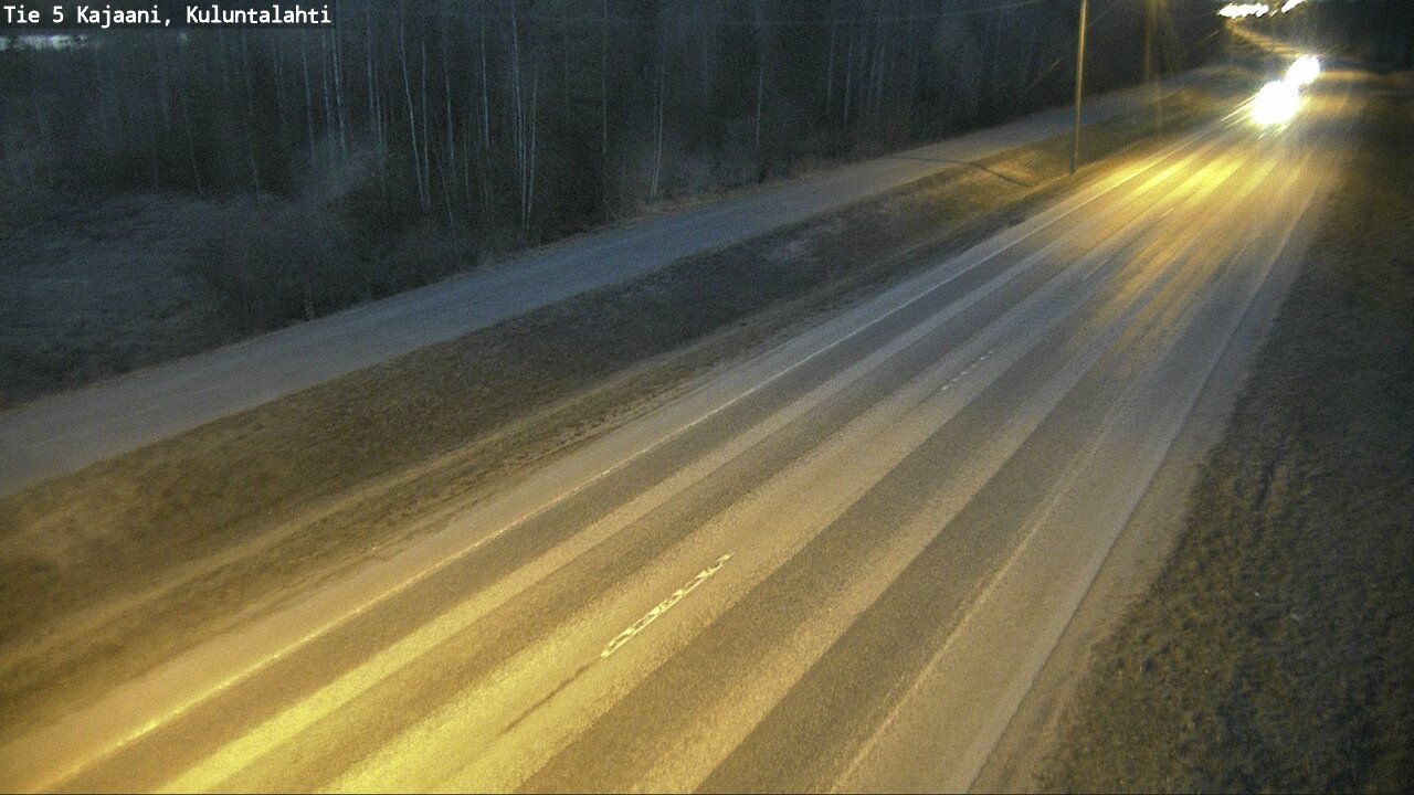 Weather Camera Image Väg 5 Kajaani, Kuluntalahti, Kajaani, Kainuu
