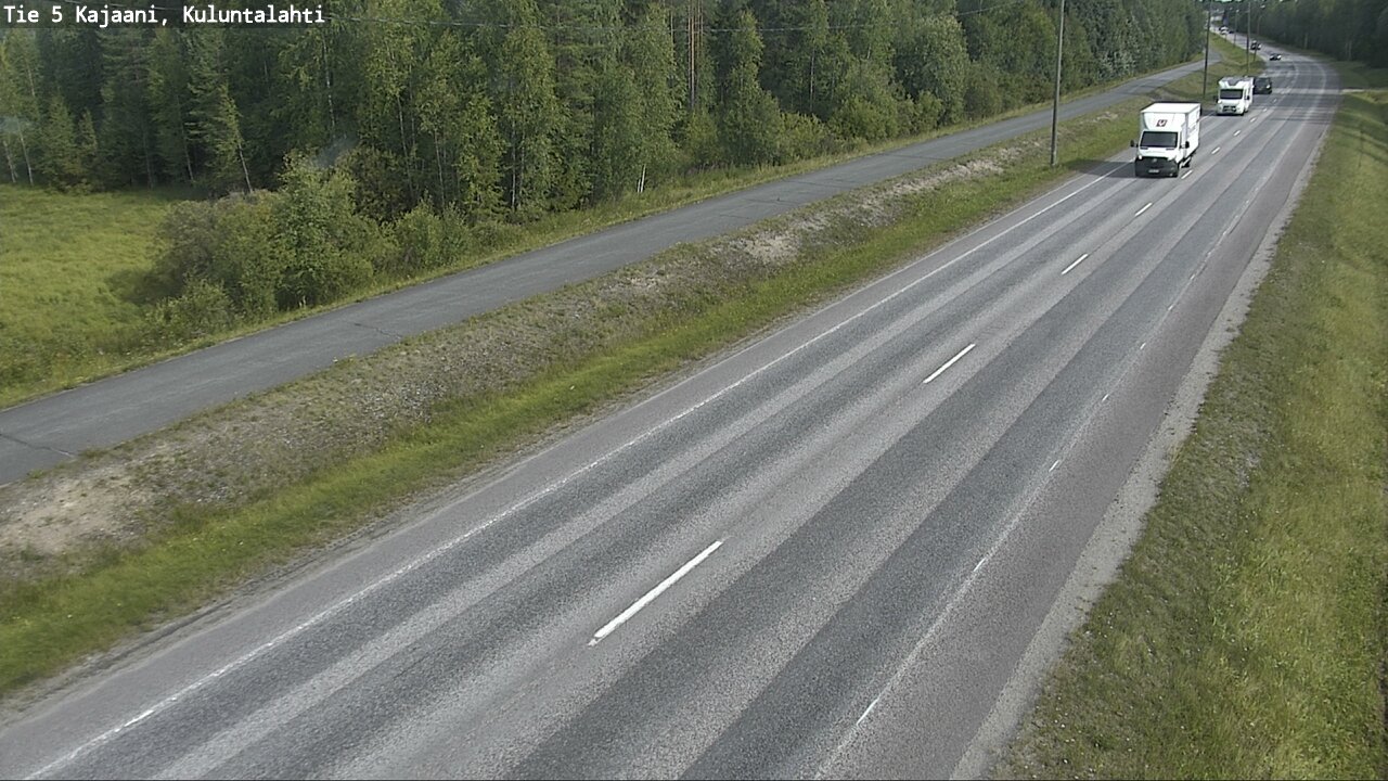 Weather Camera Image Road 5 Kajaani, Kuluntalahti, Kajaani, Kainuu