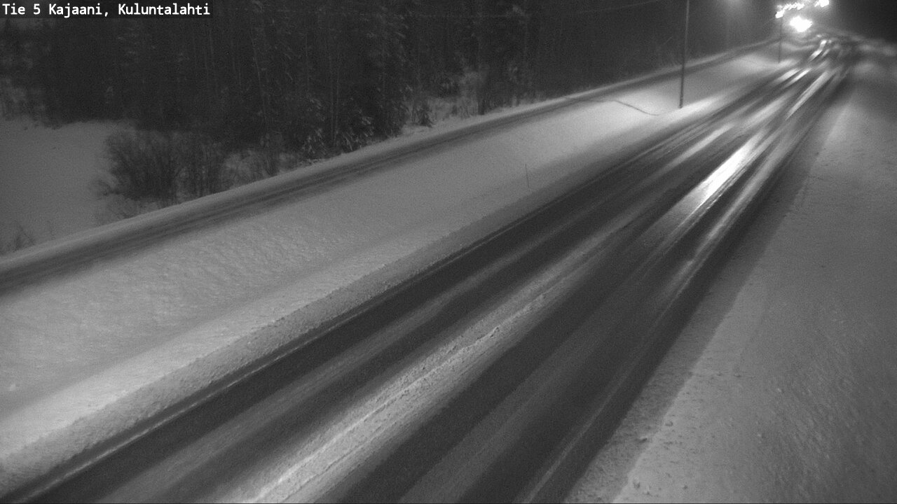 Weather Camera Image Väg 5 Kajaani, Kuluntalahti, Kajaani, Kainuu