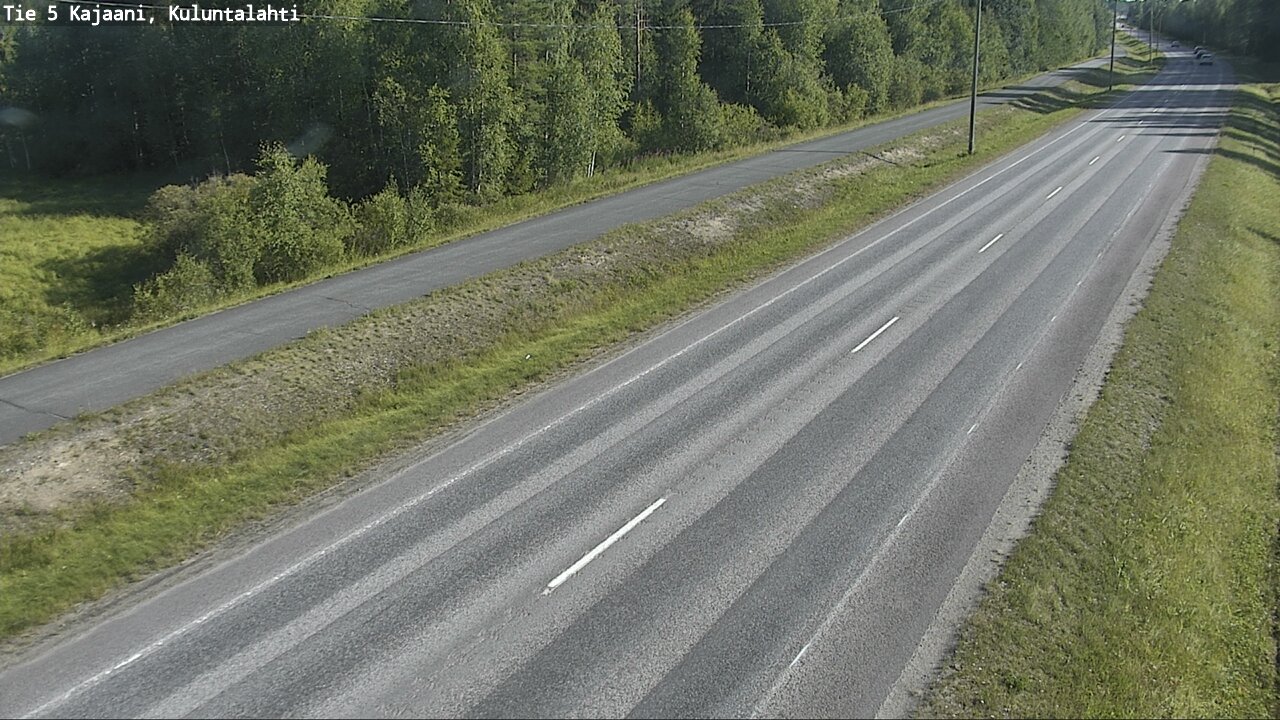 Weather Camera Image Road 5 Kajaani, Kuluntalahti, Kajaani, Kainuu