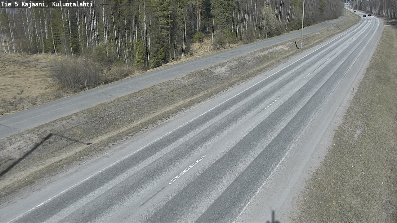 Weather Camera Image Väg 5 Kajaani, Kuluntalahti, Kajaani, Kainuu