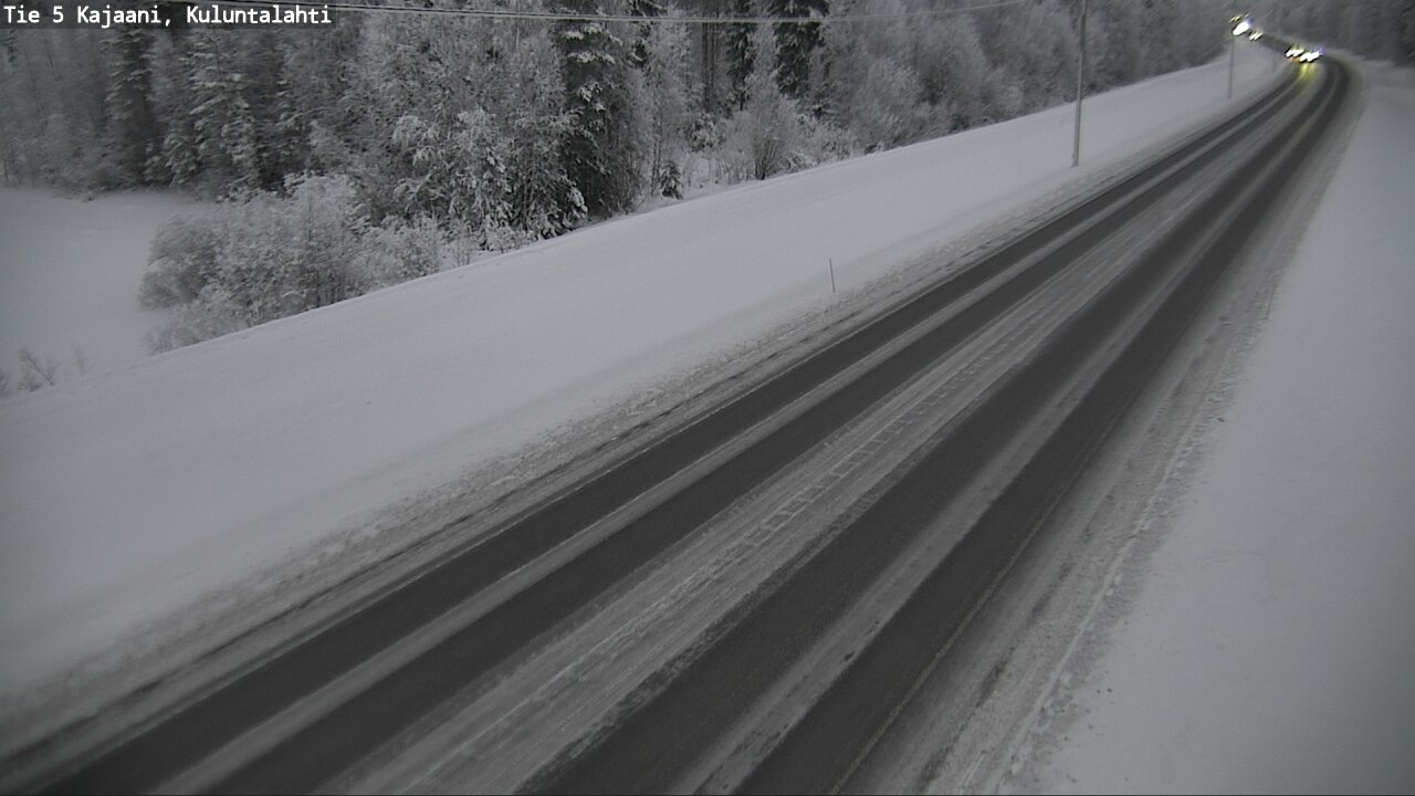 Weather Camera Image Väg 5 Kajaani, Kuluntalahti, Kajaani, Kainuu