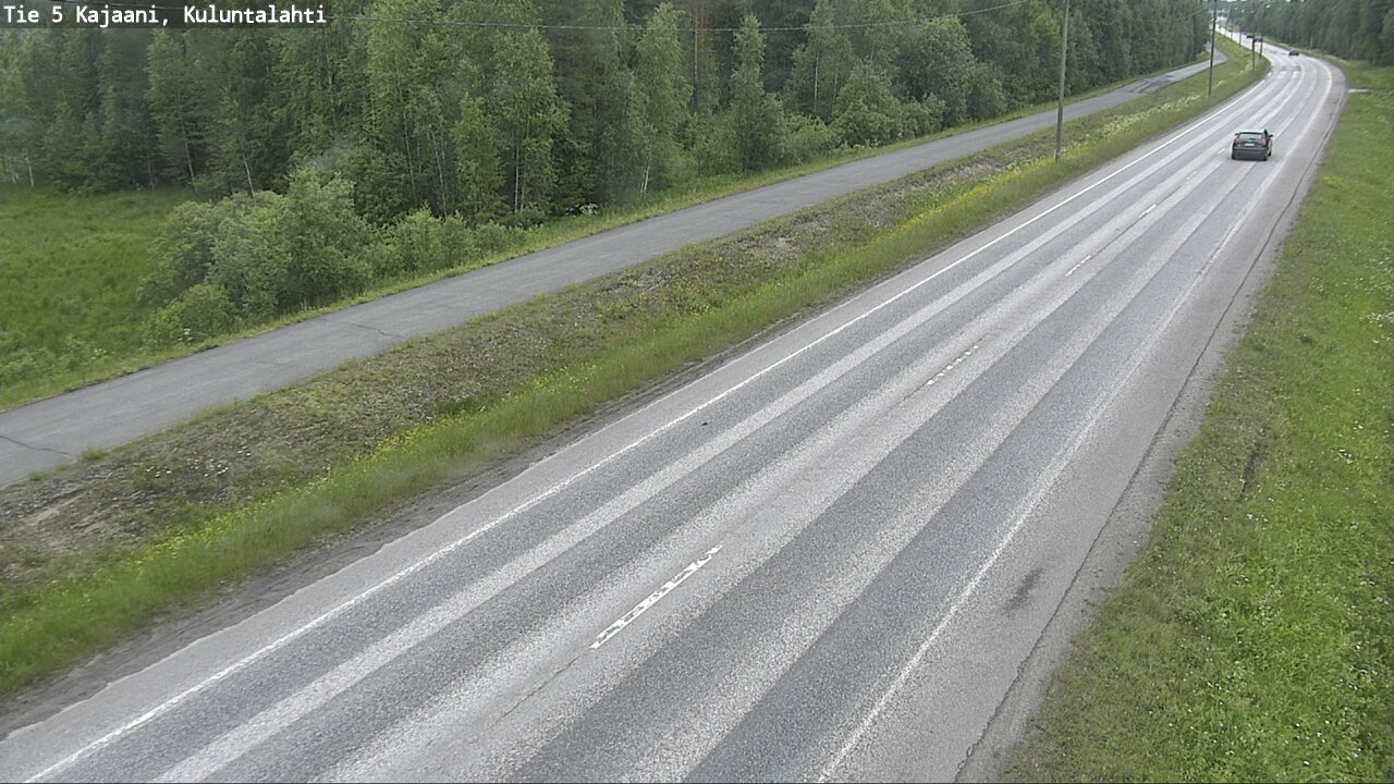 Weather Camera Image Väg 5 Kajaani, Kuluntalahti, Kajaani, Kainuu