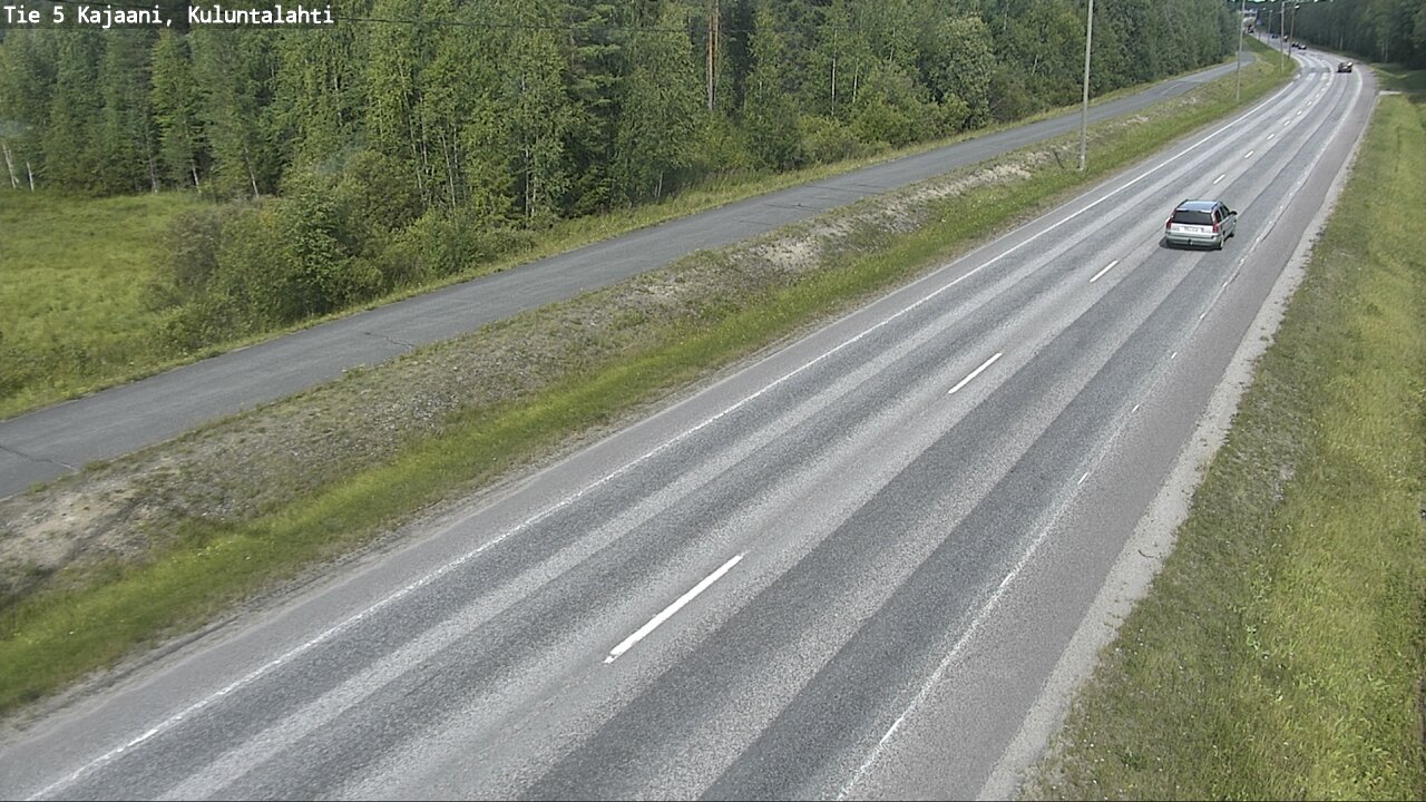 Weather Camera Image Road 5 Kajaani, Kuluntalahti, Kajaani, Kainuu