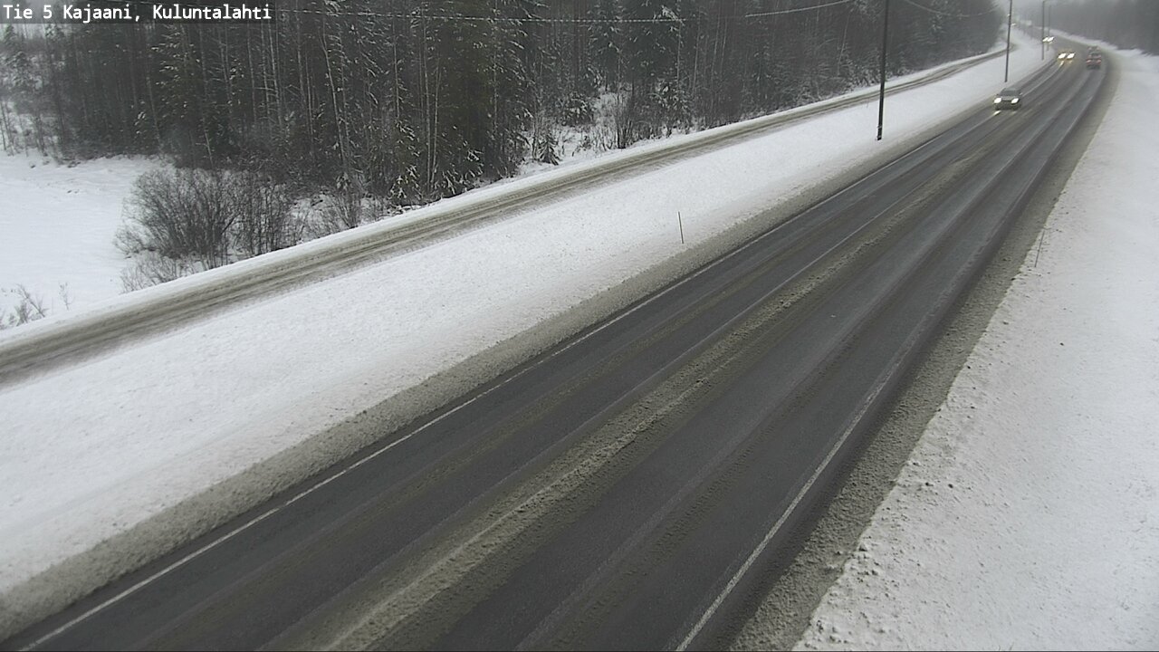 Weather Camera Image Väg 5 Kajaani, Kuluntalahti, Kajaani, Kainuu