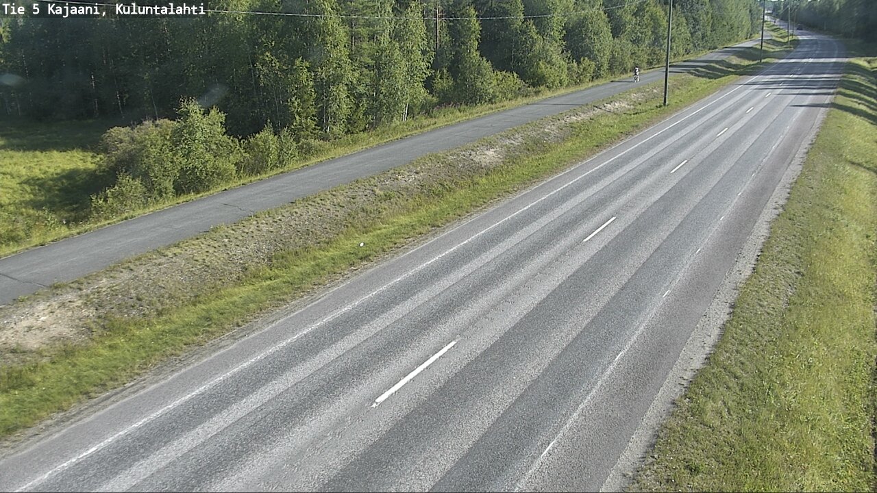 Weather Camera Image Road 5 Kajaani, Kuluntalahti, Kajaani, Kainuu