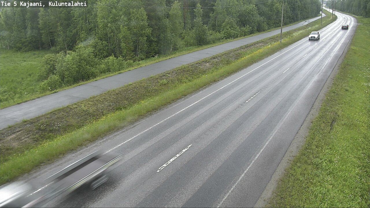 Weather Camera Image Väg 5 Kajaani, Kuluntalahti, Kajaani, Kainuu
