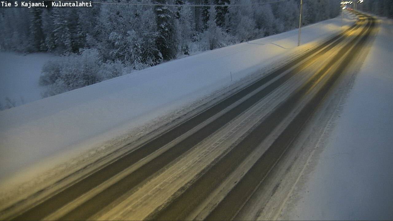 Weather Camera Image Väg 5 Kajaani, Kuluntalahti, Kajaani, Kainuu