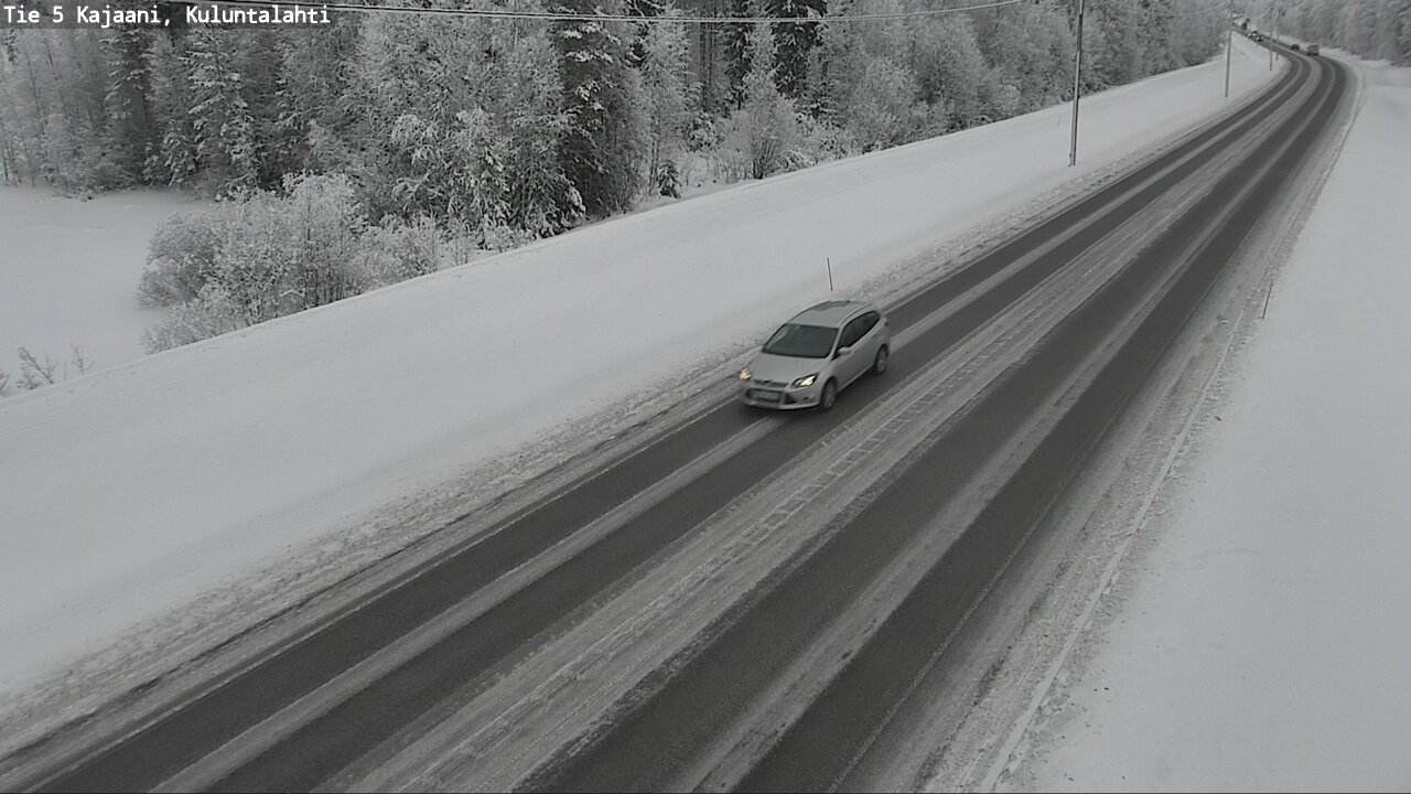 Weather Camera Image Väg 5 Kajaani, Kuluntalahti, Kajaani, Kainuu
