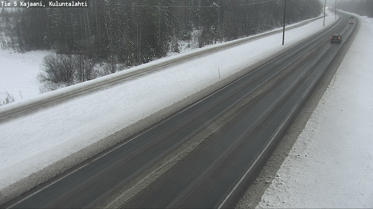 Weather Camera Image Väg 5 Kajaani, Kuluntalahti, Kajaani, Kainuu