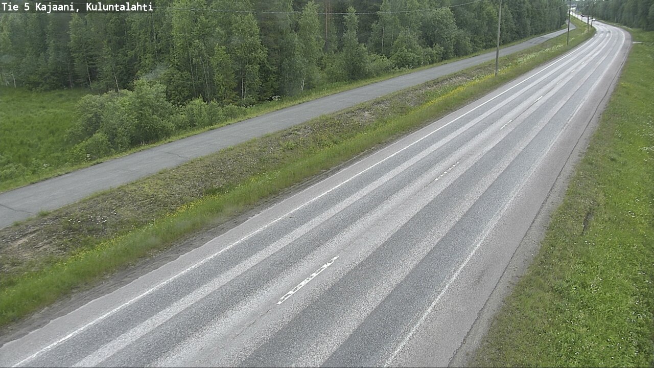 Weather Camera Image Road 5 Kajaani, Kuluntalahti, Kajaani, Kainuu
