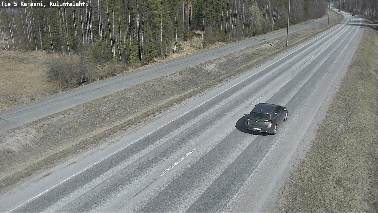 Weather Camera Image Väg 5 Kajaani, Kuluntalahti, Kajaani, Kainuu