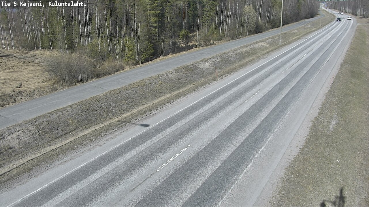 Weather Camera Image Väg 5 Kajaani, Kuluntalahti, Kajaani, Kainuu