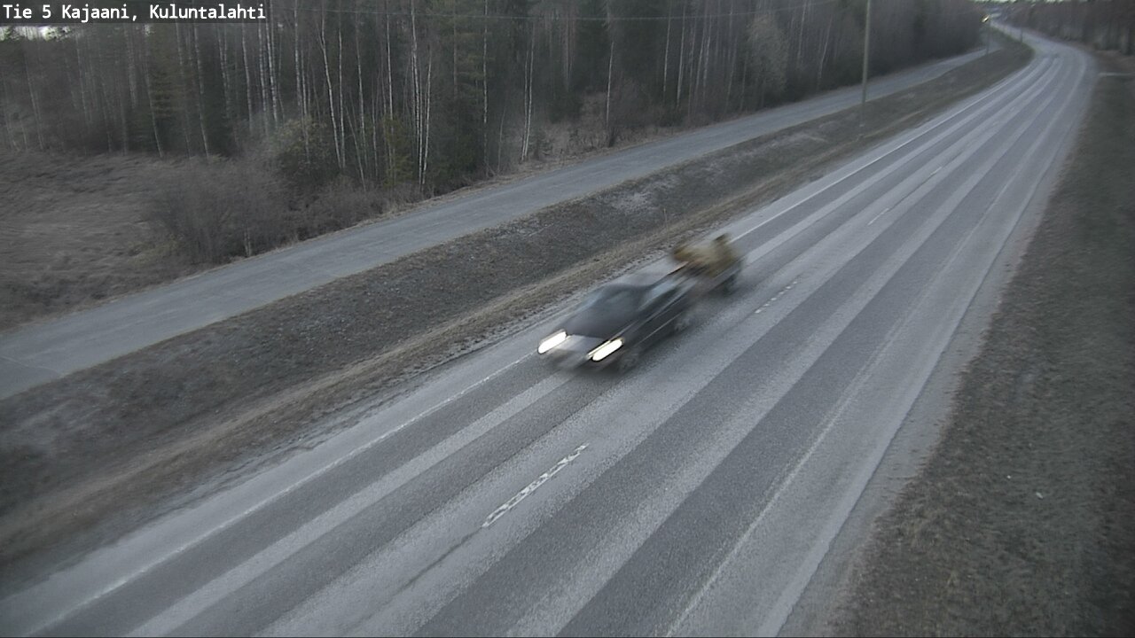 Weather Camera Image Väg 5 Kajaani, Kuluntalahti, Kajaani, Kainuu