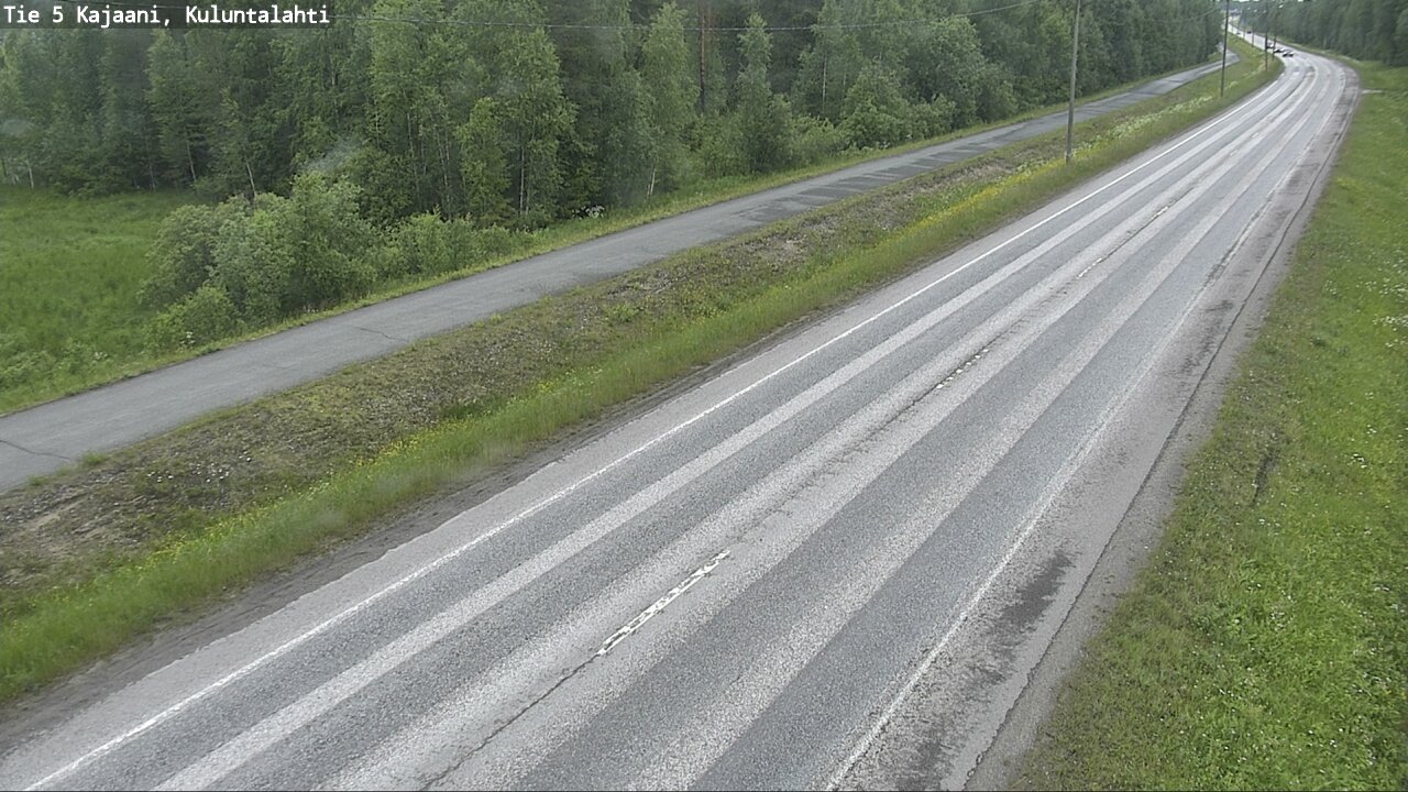 Weather Camera Image Väg 5 Kajaani, Kuluntalahti, Kajaani, Kainuu