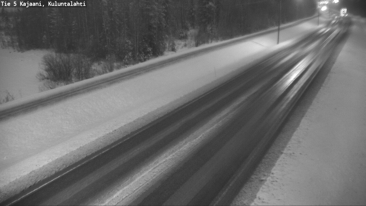 Weather Camera Image Väg 5 Kajaani, Kuluntalahti, Kajaani, Kainuu