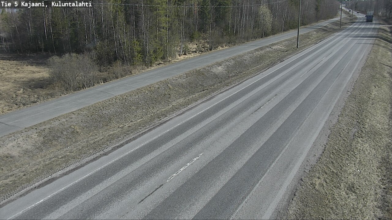 Weather Camera Image Väg 5 Kajaani, Kuluntalahti, Kajaani, Kainuu