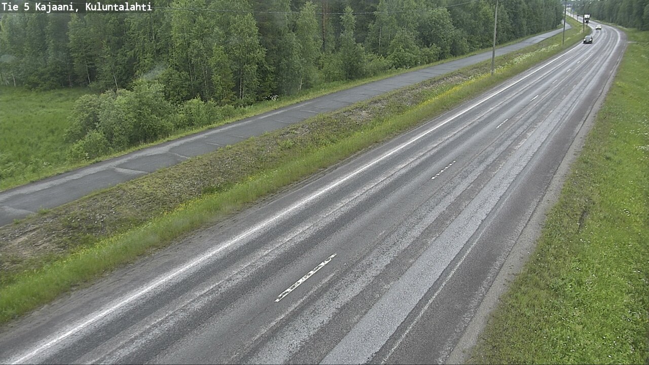 Weather Camera Image Väg 5 Kajaani, Kuluntalahti, Kajaani, Kainuu