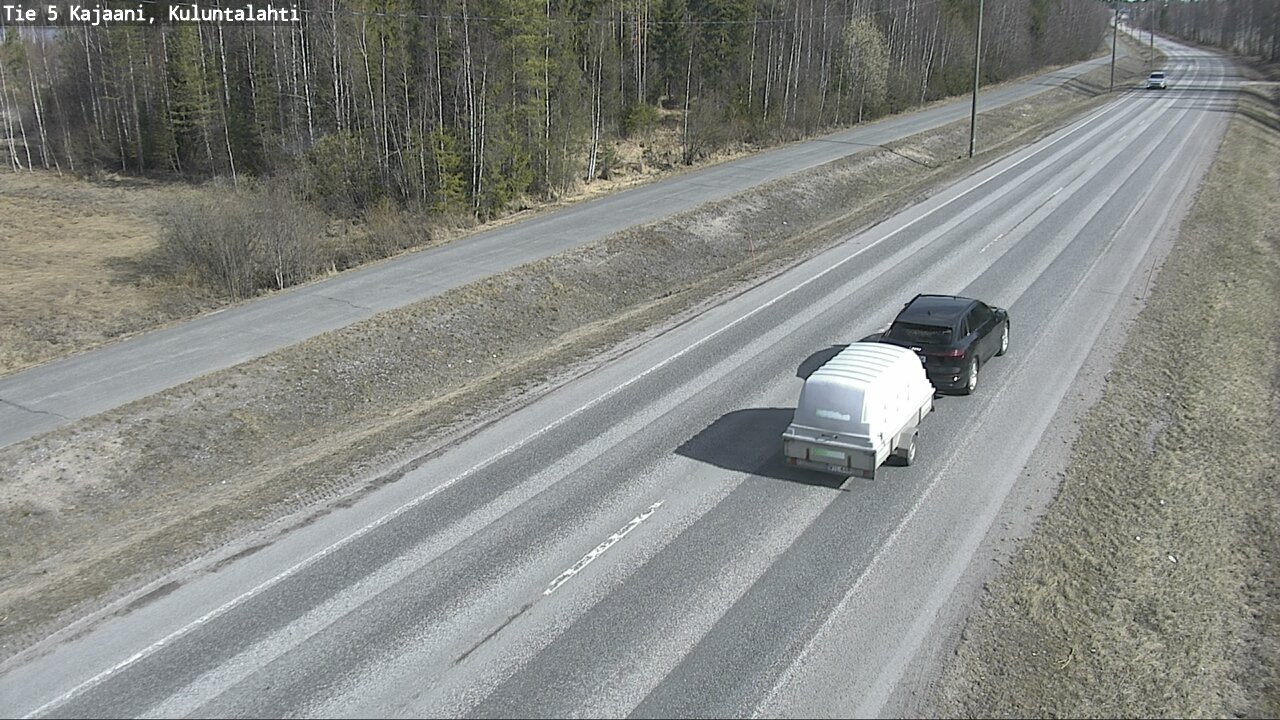 Weather Camera Image Väg 5 Kajaani, Kuluntalahti, Kajaani, Kainuu