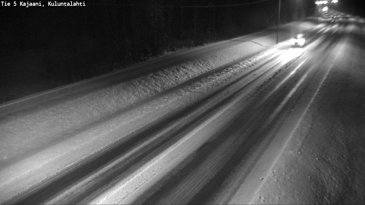 Weather Camera Image Väg 5 Kajaani, Kuluntalahti, Kajaani, Kainuu