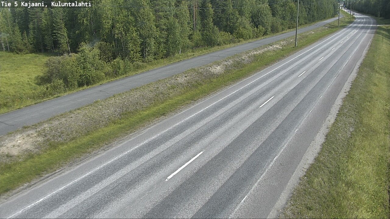 Weather Camera Image Road 5 Kajaani, Kuluntalahti, Kajaani, Kainuu