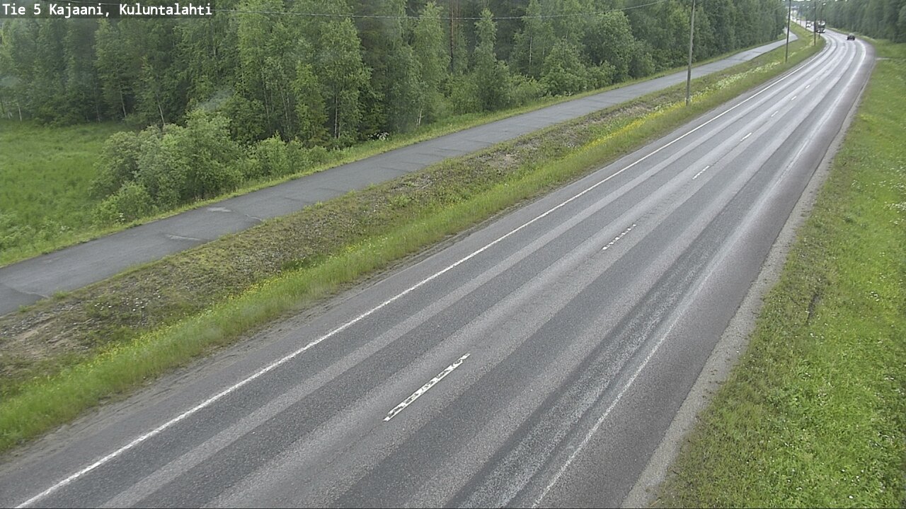 Weather Camera Image Väg 5 Kajaani, Kuluntalahti, Kajaani, Kainuu