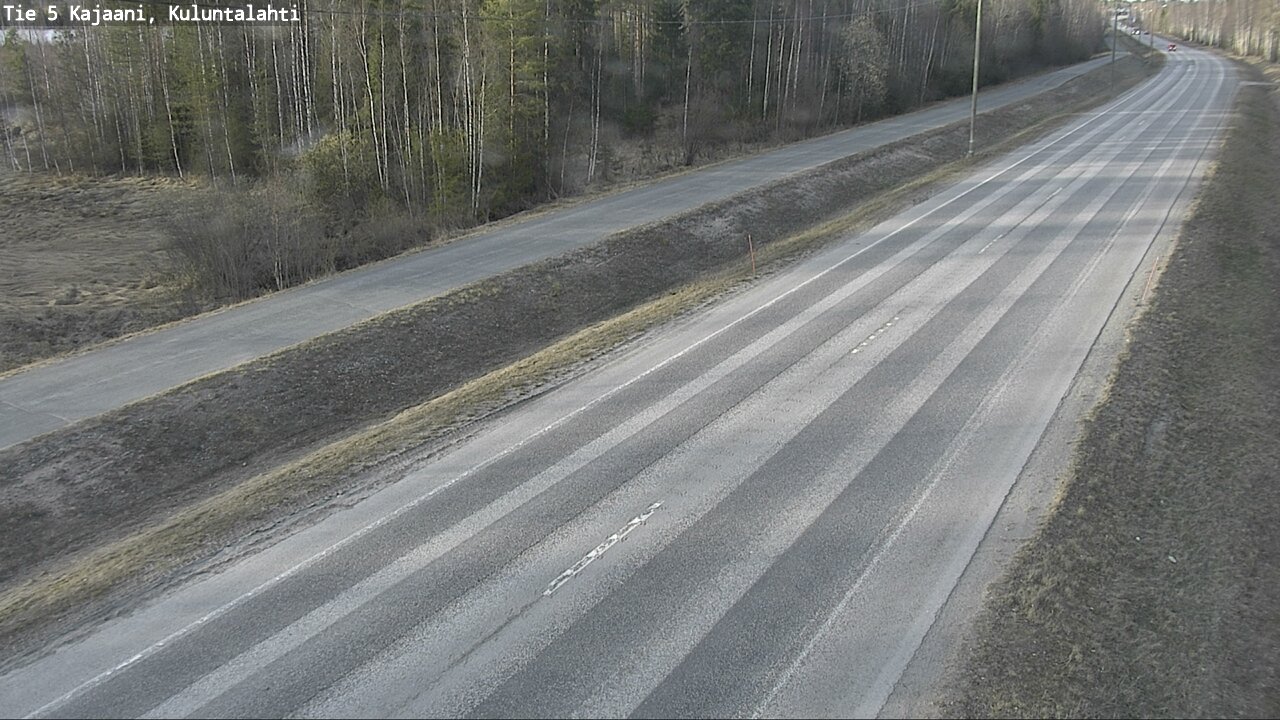 Weather Camera Image Väg 5 Kajaani, Kuluntalahti, Kajaani, Kainuu