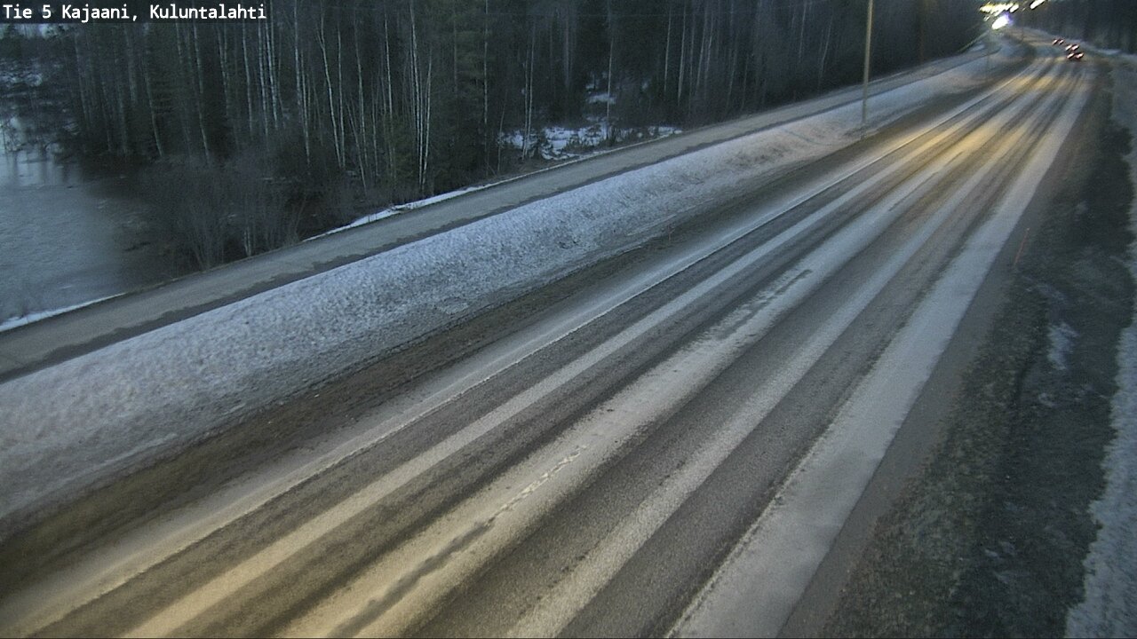Weather Camera Image Road 5 Kajaani, Kuluntalahti, Kajaani, Kainuu