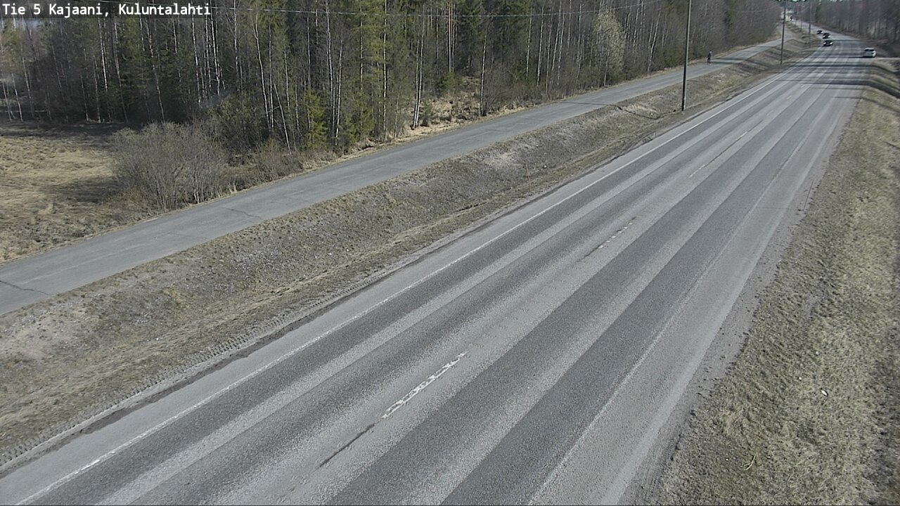 Weather Camera Image Väg 5 Kajaani, Kuluntalahti, Kajaani, Kainuu