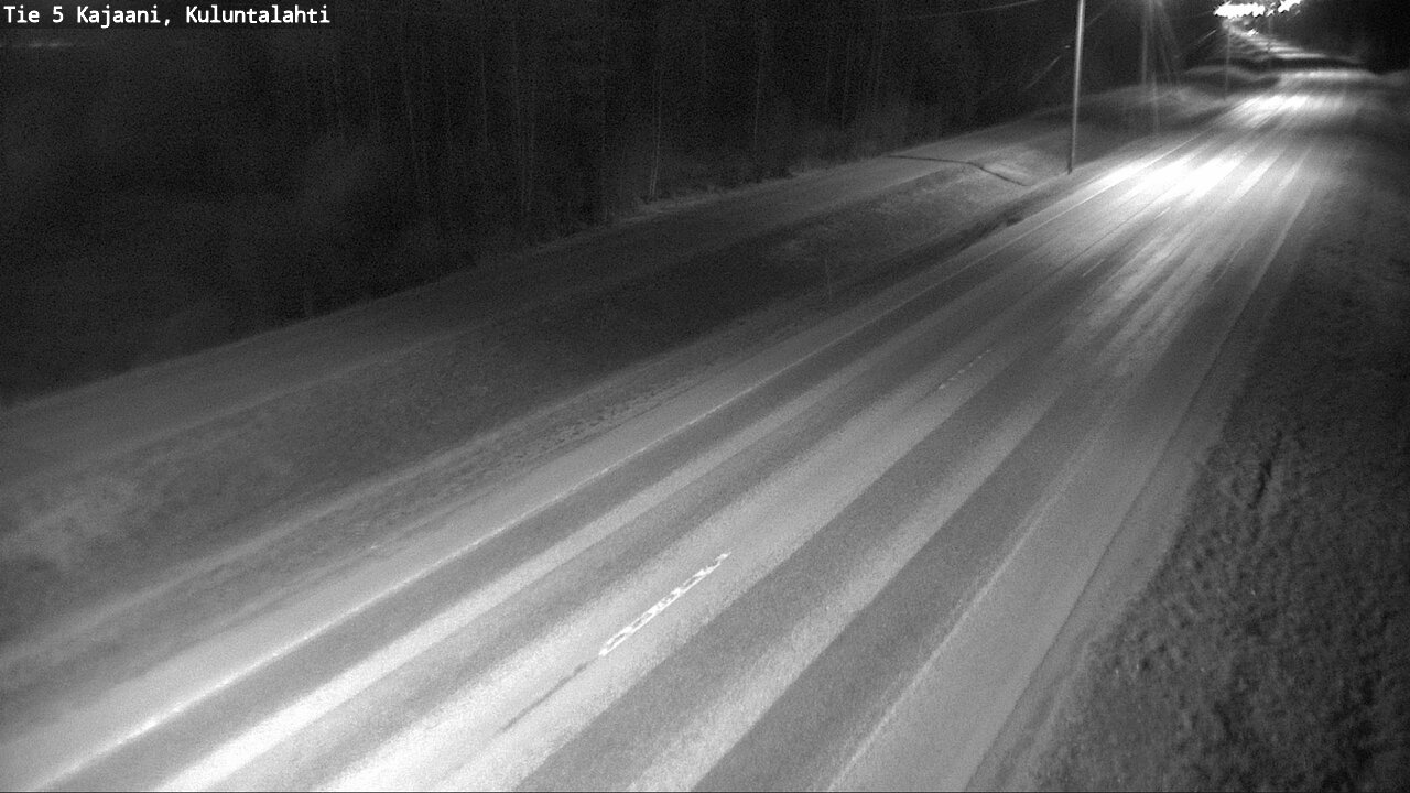 Weather Camera Image Väg 5 Kajaani, Kuluntalahti, Kajaani, Kainuu