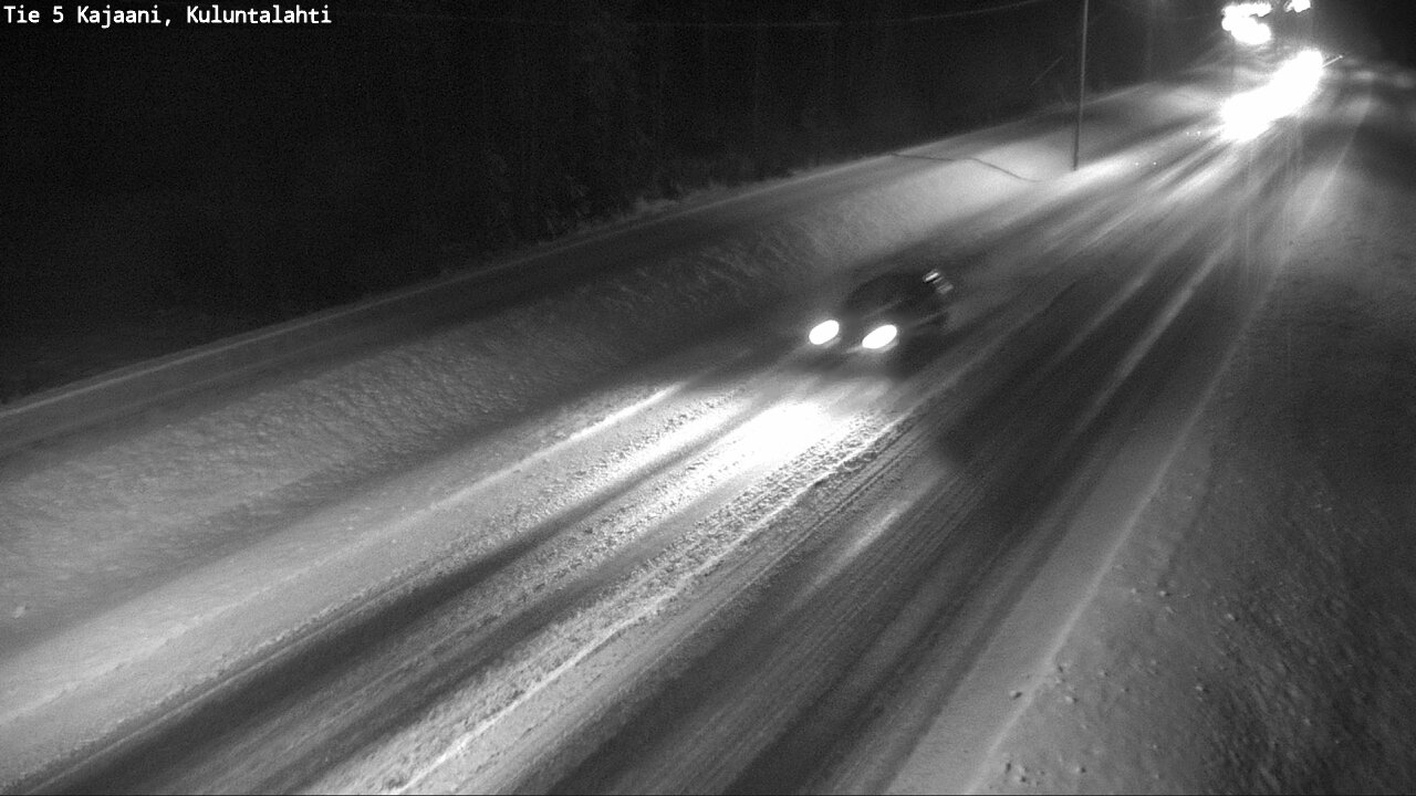 Weather Camera Image Väg 5 Kajaani, Kuluntalahti, Kajaani, Kainuu