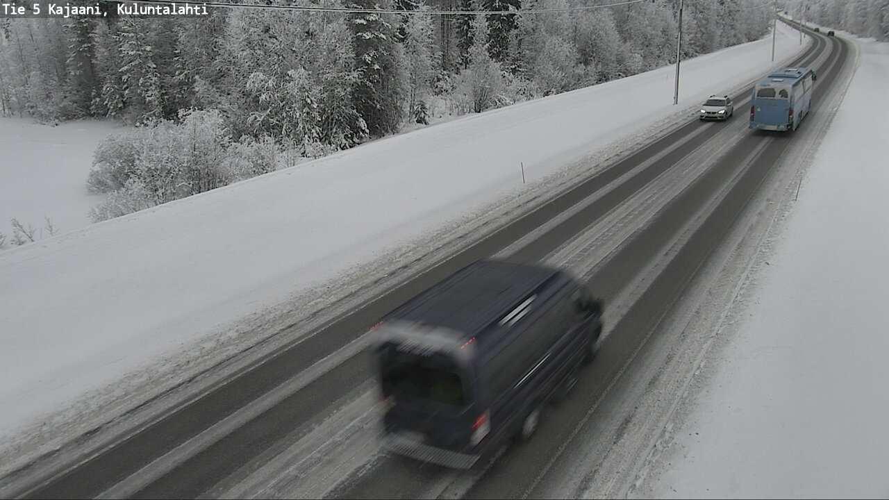 Weather Camera Image Väg 5 Kajaani, Kuluntalahti, Kajaani, Kainuu