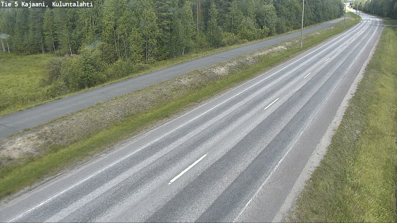 Weather Camera Image Road 5 Kajaani, Kuluntalahti, Kajaani, Kainuu