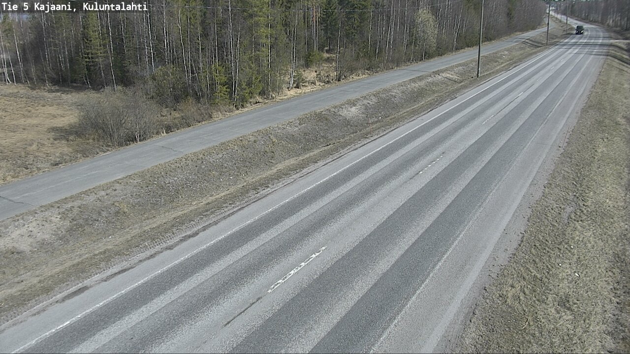 Weather Camera Image Väg 5 Kajaani, Kuluntalahti, Kajaani, Kainuu