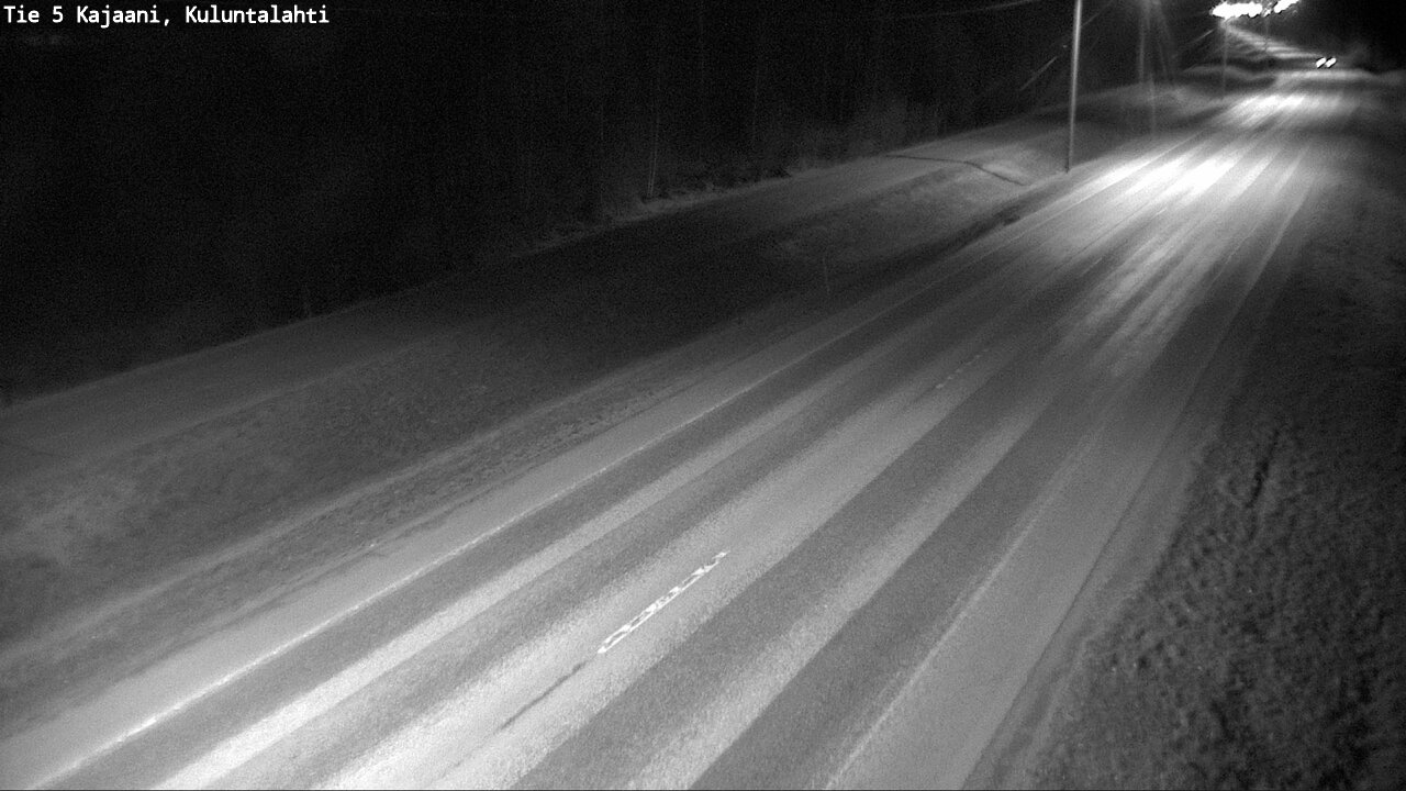 Weather Camera Image Väg 5 Kajaani, Kuluntalahti, Kajaani, Kainuu