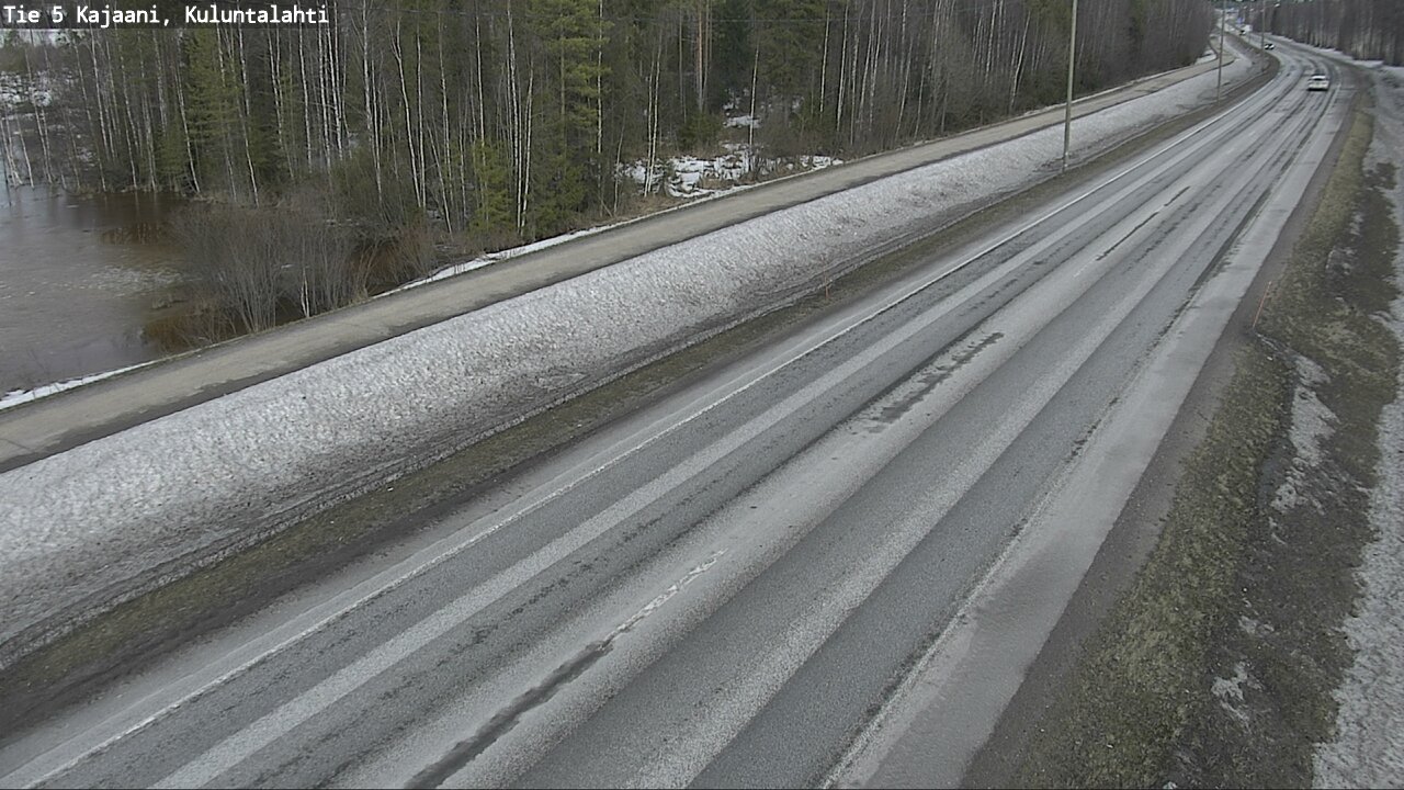 Weather Camera Image Väg 5 Kajaani, Kuluntalahti, Kajaani, Kainuu