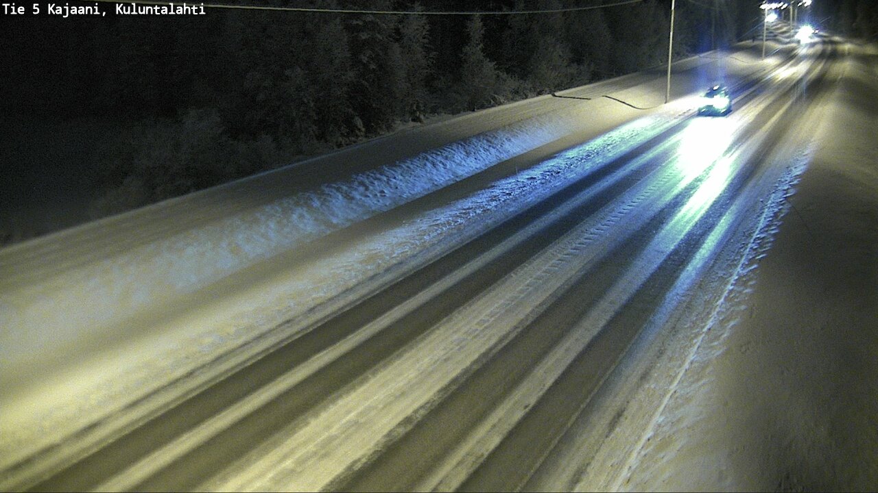 Weather Camera Image Väg 5 Kajaani, Kuluntalahti, Kajaani, Kainuu