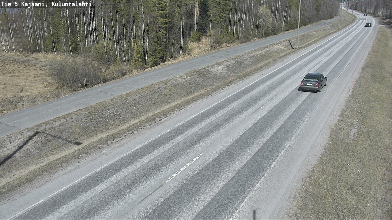 Weather Camera Image Väg 5 Kajaani, Kuluntalahti, Kajaani, Kainuu
