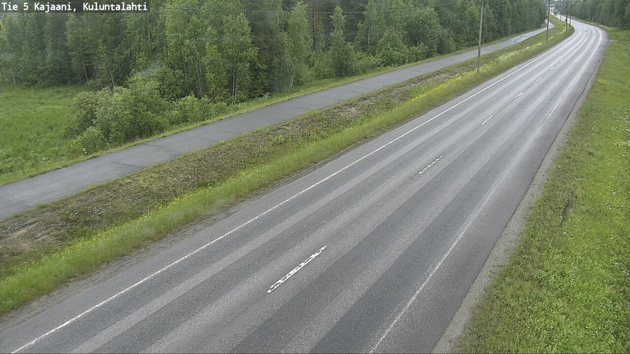 Weather Camera Image Väg 5 Kajaani, Kuluntalahti, Kajaani, Kainuu