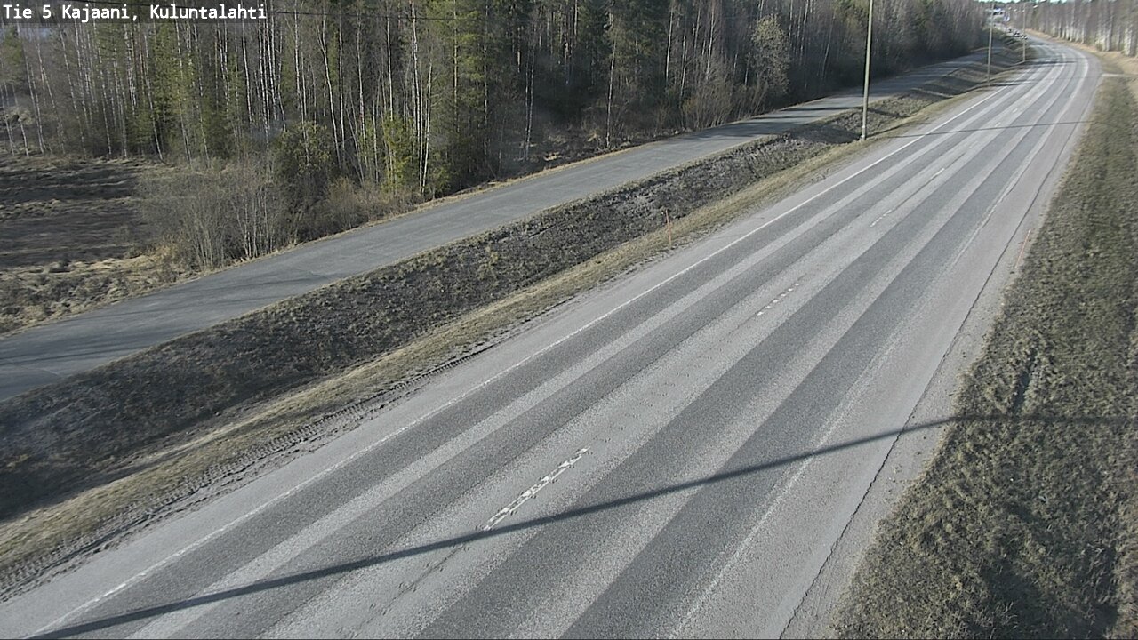 Weather Camera Image Väg 5 Kajaani, Kuluntalahti, Kajaani, Kainuu
