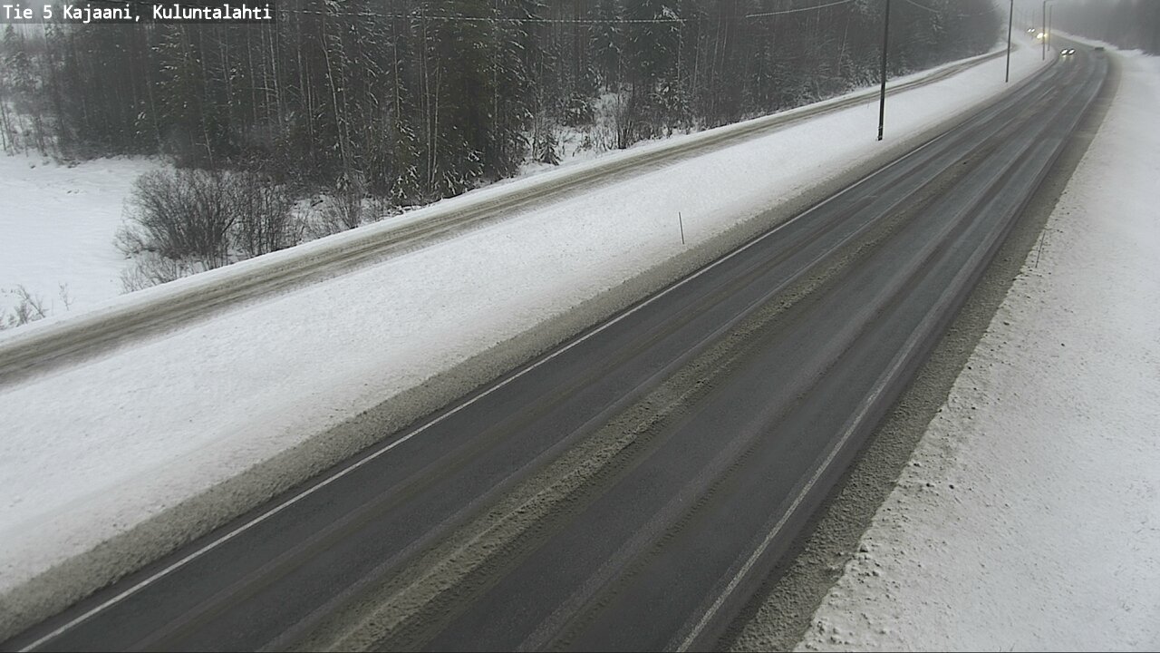 Weather Camera Image Väg 5 Kajaani, Kuluntalahti, Kajaani, Kainuu