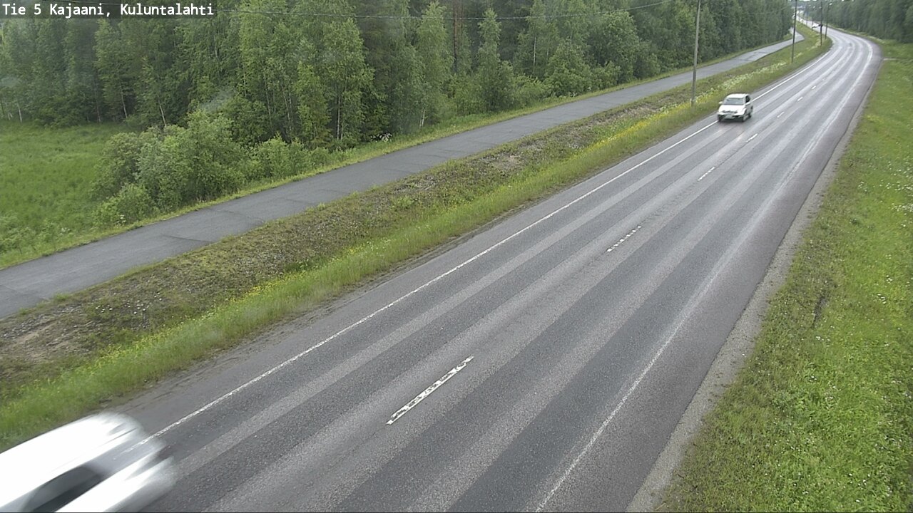 Weather Camera Image Väg 5 Kajaani, Kuluntalahti, Kajaani, Kainuu