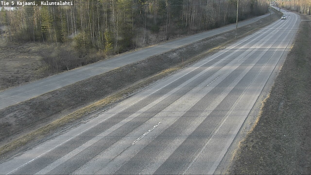Weather Camera Image Väg 5 Kajaani, Kuluntalahti, Kajaani, Kainuu