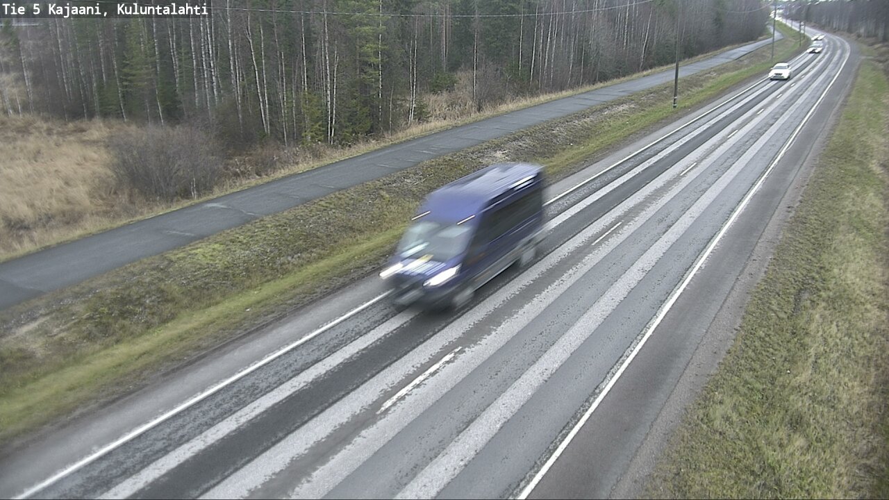 Weather Camera Image Väg 5 Kajaani, Kuluntalahti, Kajaani, Kainuu