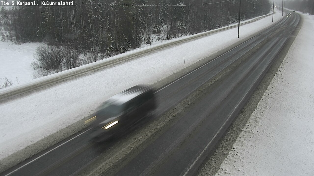 Weather Camera Image Väg 5 Kajaani, Kuluntalahti, Kajaani, Kainuu